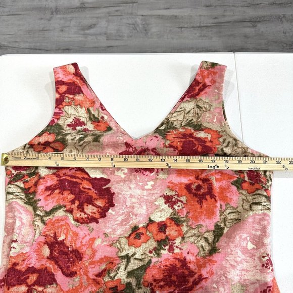 Talbots Womens Pink Floral Sheath Dress Size 18 100% Cotton Mini Dress NWT - Picture 9 of 12